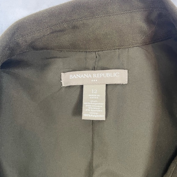 Bananas Republic Army Green Belted Dress - Picture 4 of 6